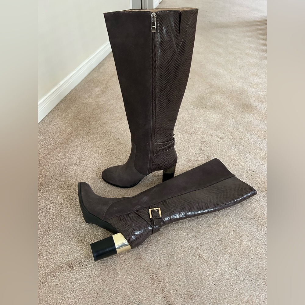Elegant Brown Knee-High Boots